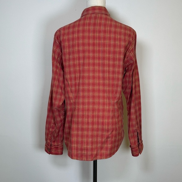 Woolrich ‘Katee’ Shirt Plaid Button Front 100% Cotton Women’s Size Medium - Picture 4 of 9